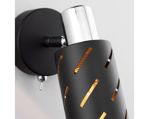 Спот Eurosvet Fente 20090/1 черный/хром