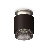 Комплект накладного светильника Ambrella light Techno Spot XS7511102 SBK/MCH/BK черный песок/хром матовый/тонированный (N7928, C7511, N7192)