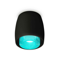 Комплект накладного светильника Ambrella light Techno Spot XS1142023 SBK/BL черный песок/голубой (C1142, N7194)