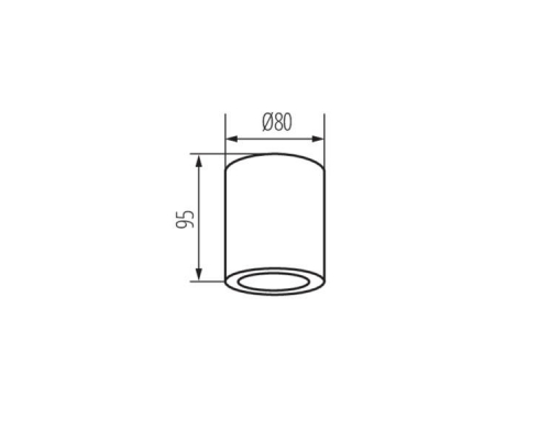 Накладной точечный светильник Kanlux SANI IP44 DSO-B 29240