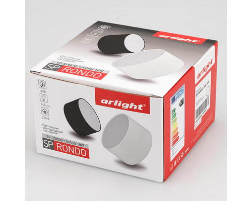 Потолочный светодиодный светильник Arlight SP-Rondo-140B-18W Warm White 022903