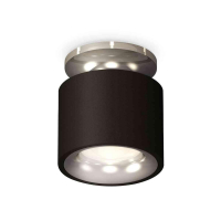 Комплект накладного светильника Ambrella light Techno Spot XS7511081 SBK/PSL черный песок/серебро полированное (N7927, C7511, N7012)