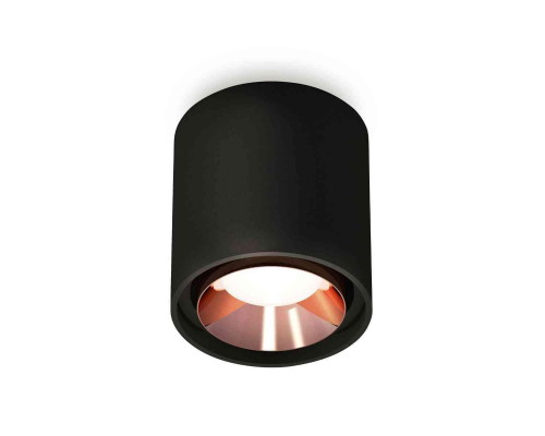 Комплект накладного светильника Ambrella light Techno Spot XS7723005 SBK/PPG черный песок/золото розовое полированное (C7723, N7035)