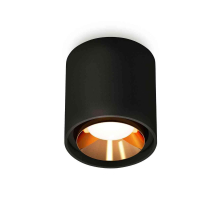 Комплект накладного светильника Ambrella light Techno Spot XS7723004 SBK/PYG черный песок/золото желтое полированное (C7723, N7034)