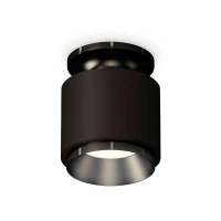 Комплект накладного светильника Ambrella light Techno Spot XS7511060 SBK/PBK черный песок/черный полированный (N7926, C7511, N7031)
