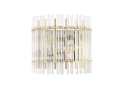 Настенный светильник Crystal Lux Aurelio AP2 Gold+Chrome/Transparent