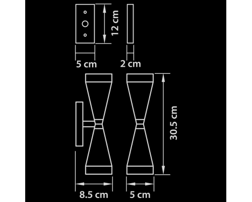 Настенный светильник Lightstar Punto 807624
