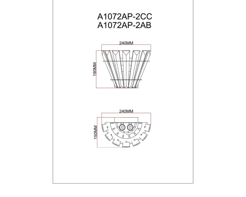 Настенный светильник Arte Lamp Florizel A1072AP-2CC