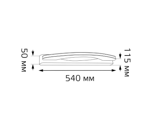Настенный светодиодный светильник Gauss Lidia BR052