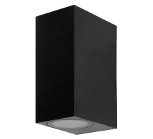 Светильник садово-парковый Feron.ONE DH051-P,на стену, 2*GU10 220-240V, черный пластик 51546