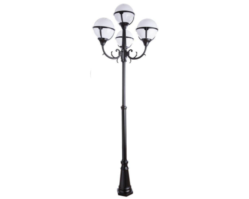Садово-парковый светильник Arte Lamp Monaco A1497PA-4BK