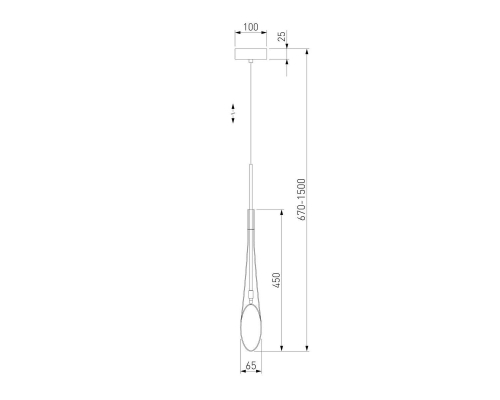 Подвесной светильник Eurosvet Folio 50224/1 прозрачный