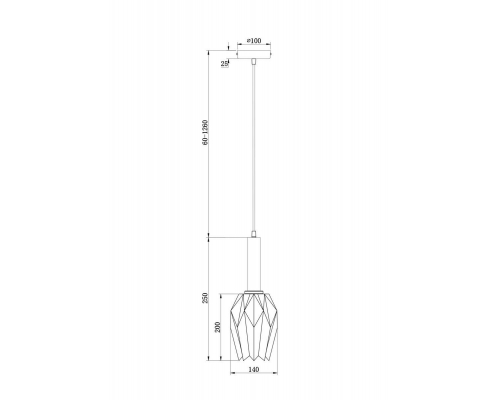 Подвесной светильник Freya Delta Market FR9001PL-01B