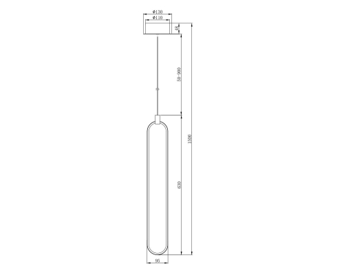 Подвесной светодиодный светильник Maytoni Chain MOD017PL-L13N
