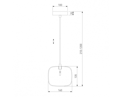 Подвесной светильник Eurosvet Jar 50129/1 хром