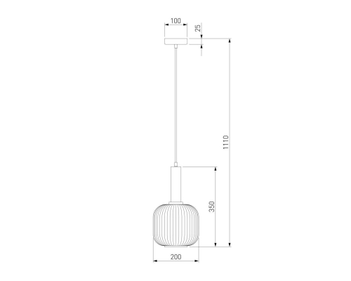 Подвесной светильник Eurosvet 50182/1 янтарь