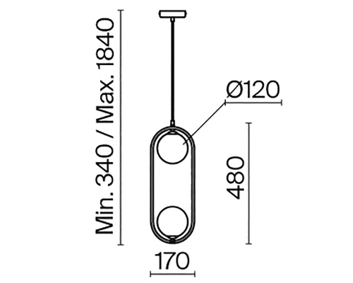 Подвесной светильник Maytoni Ring MOD013PL-02BS1