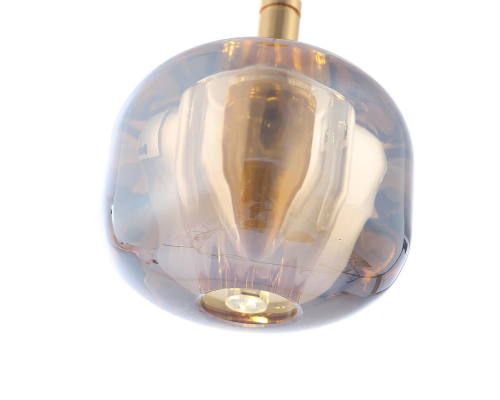 Подвесной светильник Crystal Lux Box SP1 Gold/Amber
