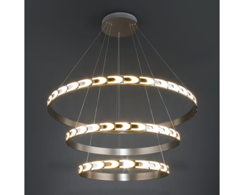 Светодиодный светильник Eurosvet с пультом управления 90163/3 сатин-никель