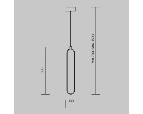 Подвесной светодиодный светильник Maytoni Chain MOD017PL-L13N