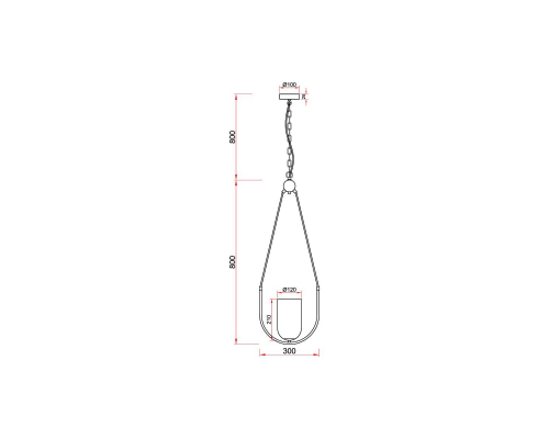 Подвесной светильник Vele Luce Fiamma VL5812P01