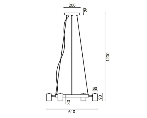 Подвесной светильник Vele Luce Acquario VL10132P04