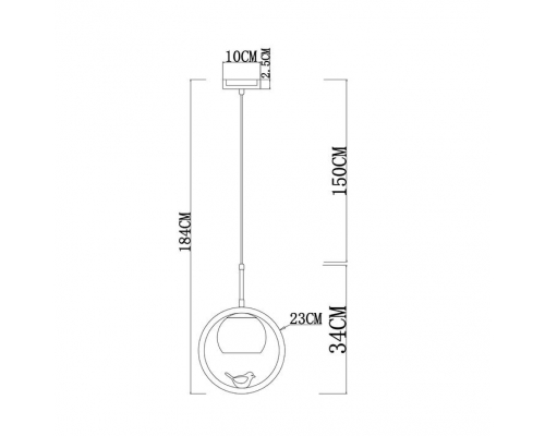 Подвесной светильник Arte Lamp Caprice A4182SP-1BR
