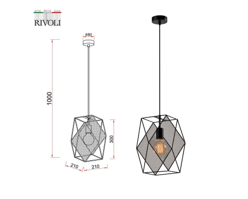 Подвесной светильник Rivoli Esta 5143-201 Б0054984