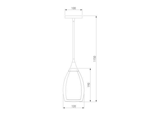 Подвесной светильник Eurosvet 50085/1 черный жемчуг