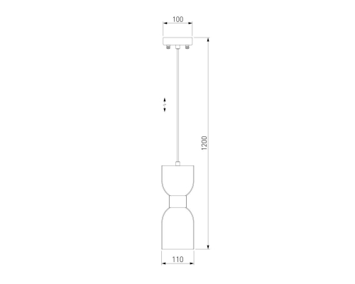 Подвесной светильник Eurosvet Tandem 50118/1 латунь