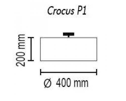 Потолочный светильник TopDecor Crocus Glade P1 01 05g