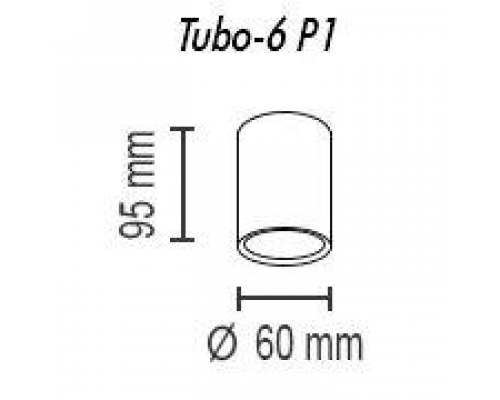 Потолочный светильник TopDecor Tubo6 P1 28