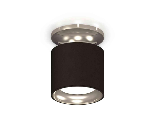 Комплект накладного светильника Ambrella light Techno Spot XS7402080 SBK/PSL черный песок/серебро полированное (N7927, C7402, N7023)