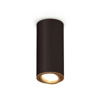 Комплект накладного светильника Ambrella light Techno Spot XS7443004 SBK/PYG черный песок/золото желтое полированное (C7443, N7004)