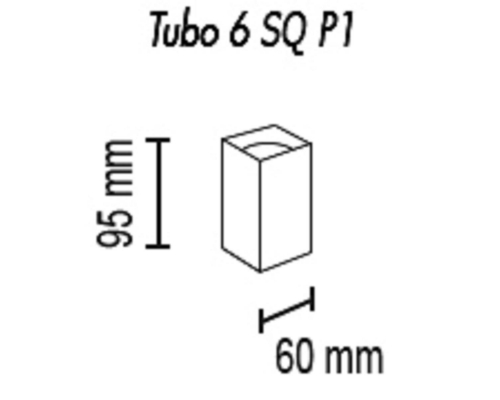 Потолочный светильник TopDecor Tubo6 SQ P1 29
