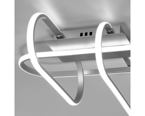 Потолочный светодиодный светильник Eurosvet Grafette 90139/3 матовое серебро