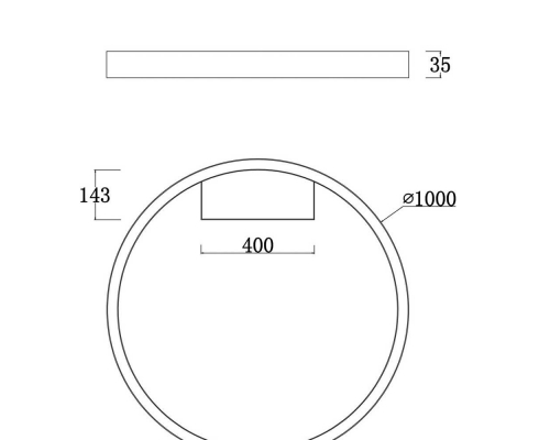 Потолочный светодиодный светильник Maytoni Rim MOD058CL-L65BS4K