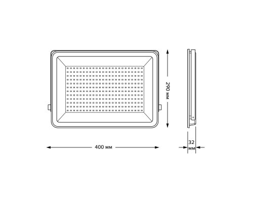 Прожектор светодиодный Gauss Qplus 200W 6500К 690511200