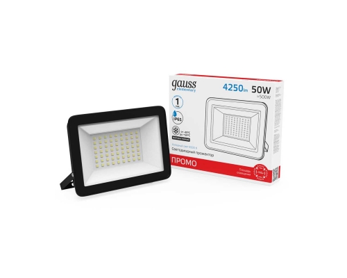 Прожектор светодиодный Gauss 50W 613100350