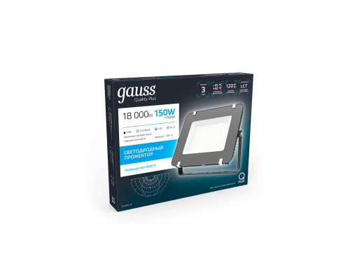 Прожектор светодиодный Gauss Qplus 150W 6500К 690511150