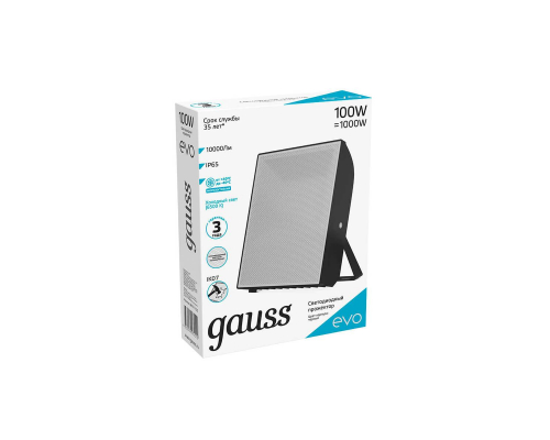 Прожектор светодиодный Gauss Evo 100W 6500К 687511100