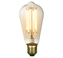 Лампа светодиодная Е27 6W 2700K янтарная GF-L-764
