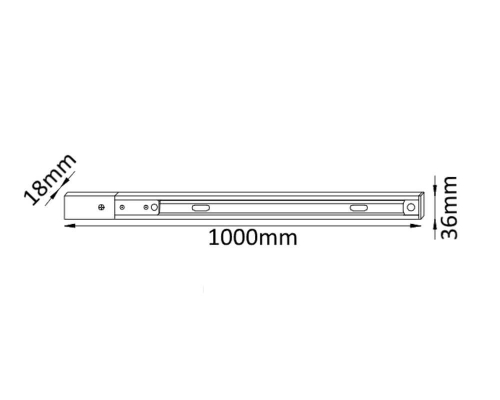 Шинопровод однофазный с питанием и заглушкой Crystal Lux CLT 0.11 01 L1000 WH