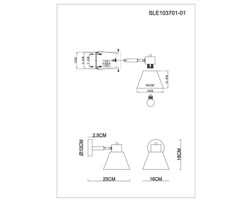 Спот Evoluce Buve SLE103701-01