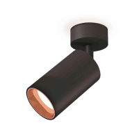 Комплект накладного светильника Ambrella light Techno Spot XM6323005 SBK/PPG черный песок/золото розовое полированное (A2210, C6323, N6114)