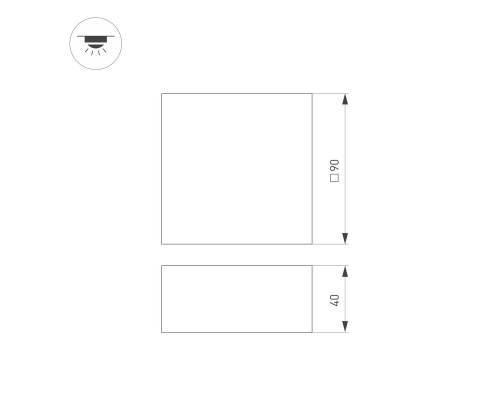 Встраиваемый светодиодный светильник Arlight DL-Grigliato-S90x90-12W Warm3000 038327