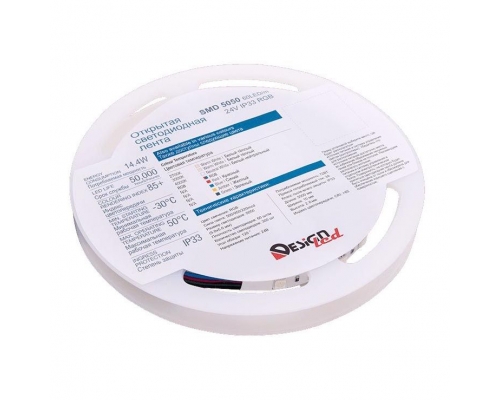 Светодиодная влагозащищенная лента DesignLed 14,4W/m 60LED/m 5050SMD разноцветный 5M 001653