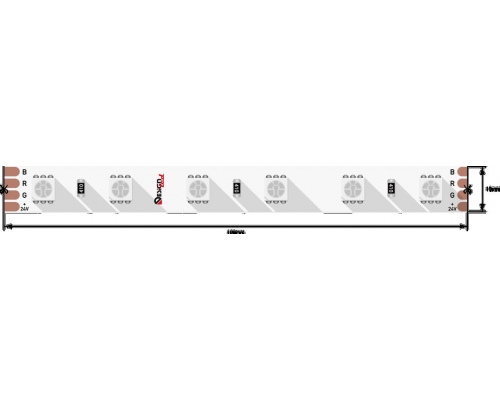 Светодиодная влагозащищенная лента DesignLed 14,4W/m 60LED/m 5050SMD разноцветный 5M 001653