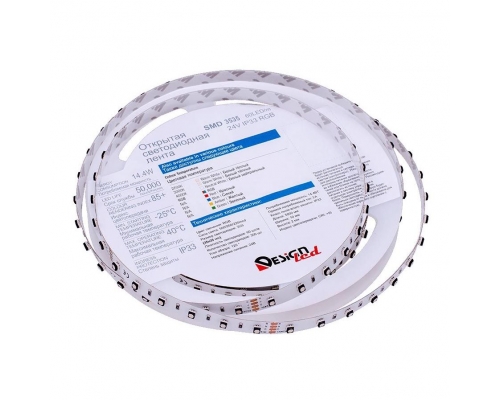 Светодиодная влагозащищенная лента DesignLed 14,4W/m 60LED/m 3535SMD разноцветный 5M 002843
