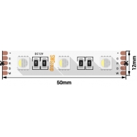 Светодиодная лента SWG 19,2W/m  60Led/m 5050SMD RGB/теплый белый 5M SWG560-12-19.2-RGB+WW-M 010116